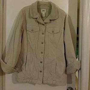 Xl beige corduroy jacket🌟